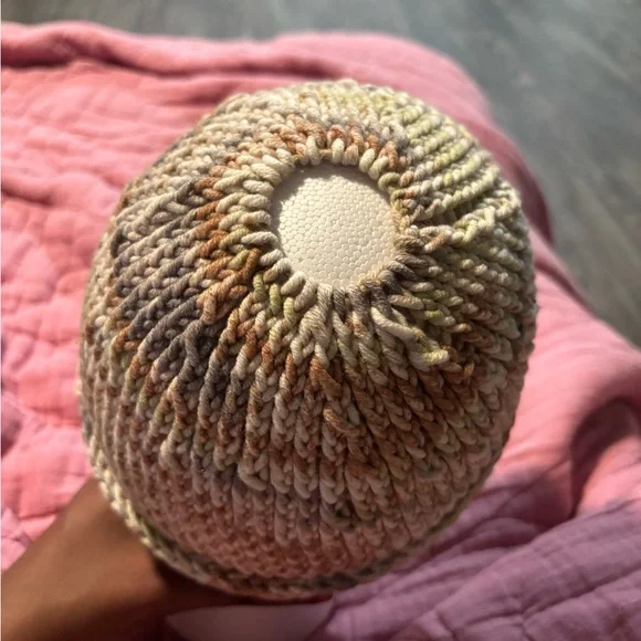 Multicolor Knit Ponytail Beanie - Picture 1 of 2